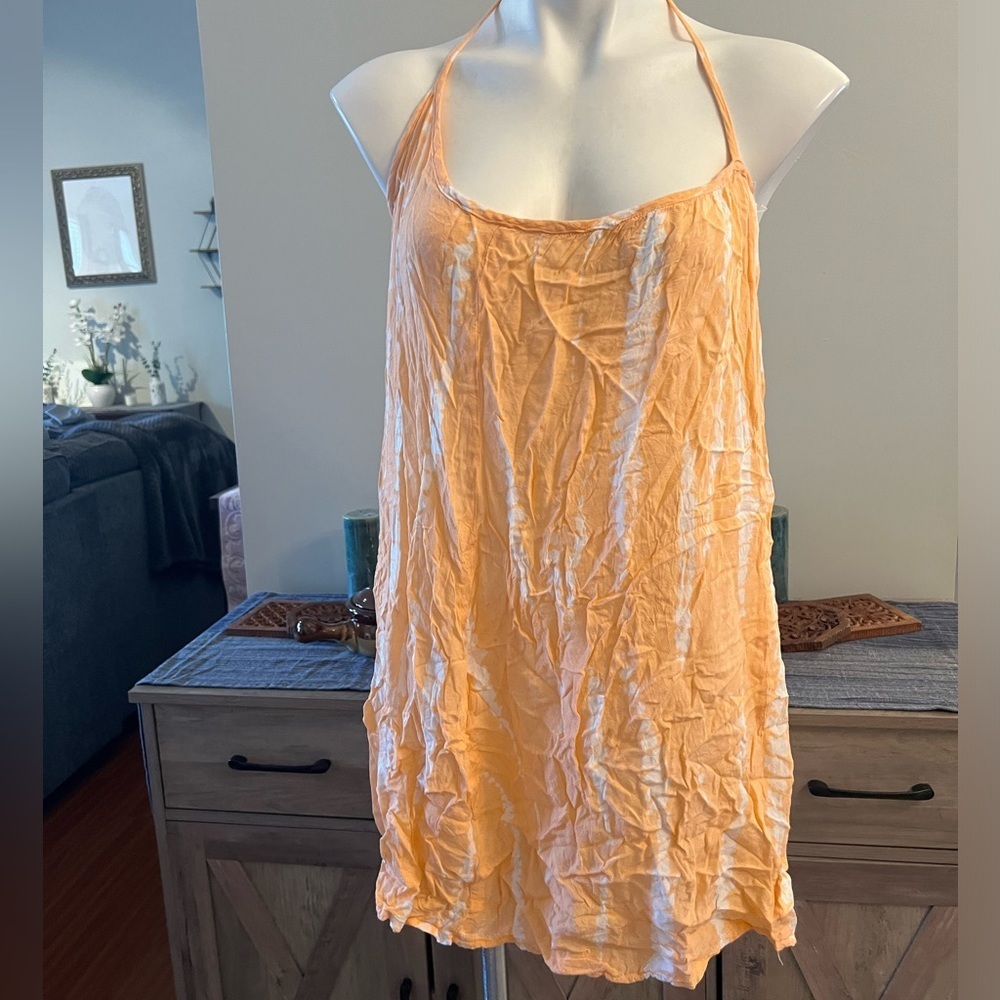 Body Glove orange and white dress and/or cover up